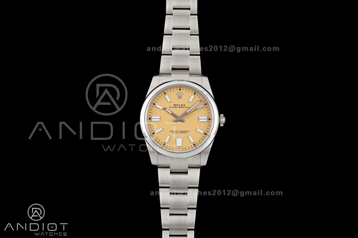Oyster Perpetual 124300 41mm Clean Plus 1:1 Best Edition 904L Steel Beige Dial DD3230